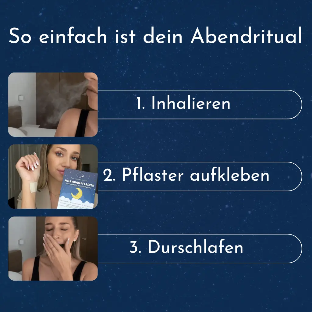 Melatonin Schlafpflaster & Schlaf-Sticks Duo – Natürlich besser schlafen