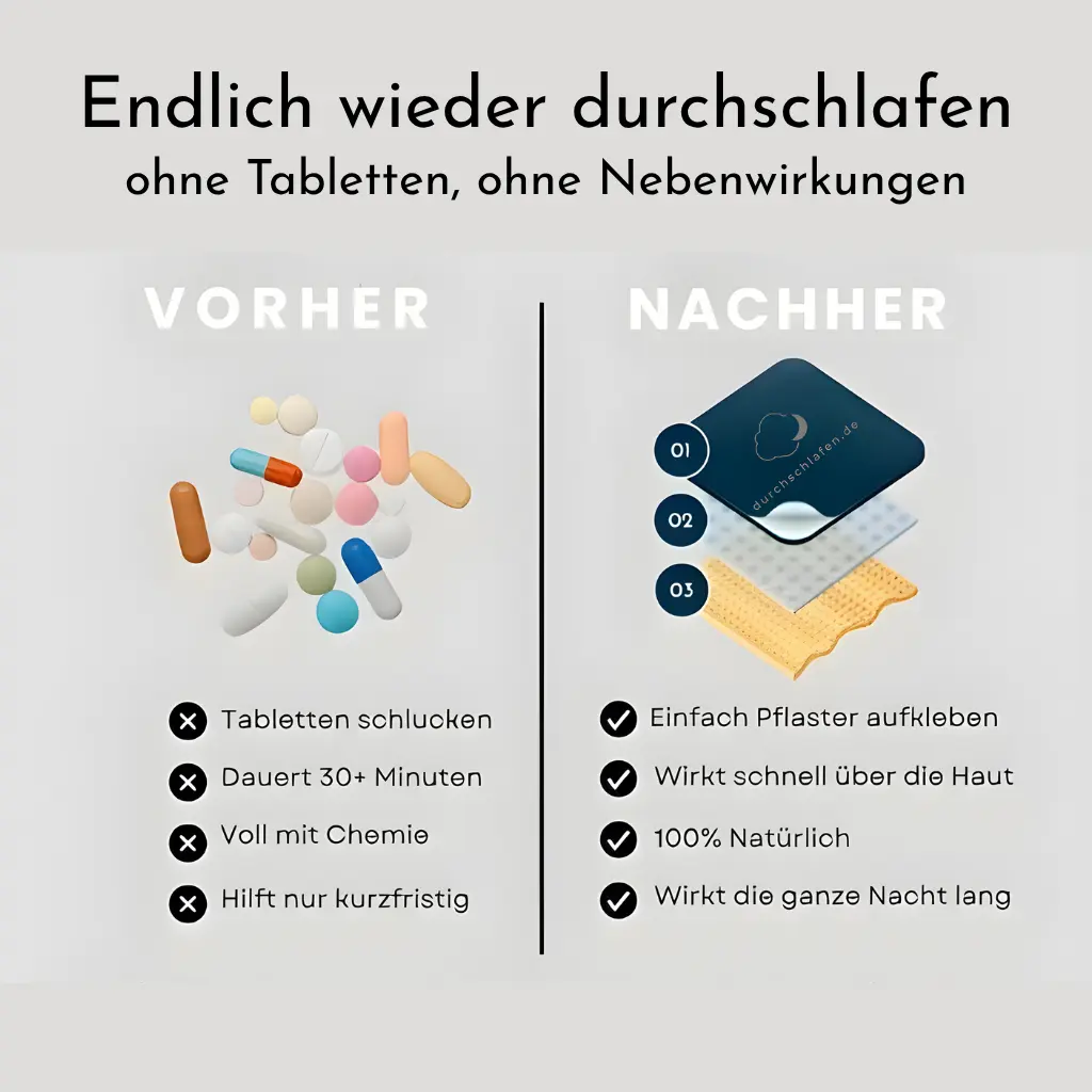 Melatonin Schlafpflaster & Schlaf-Sticks Duo – Natürlich besser schlafen