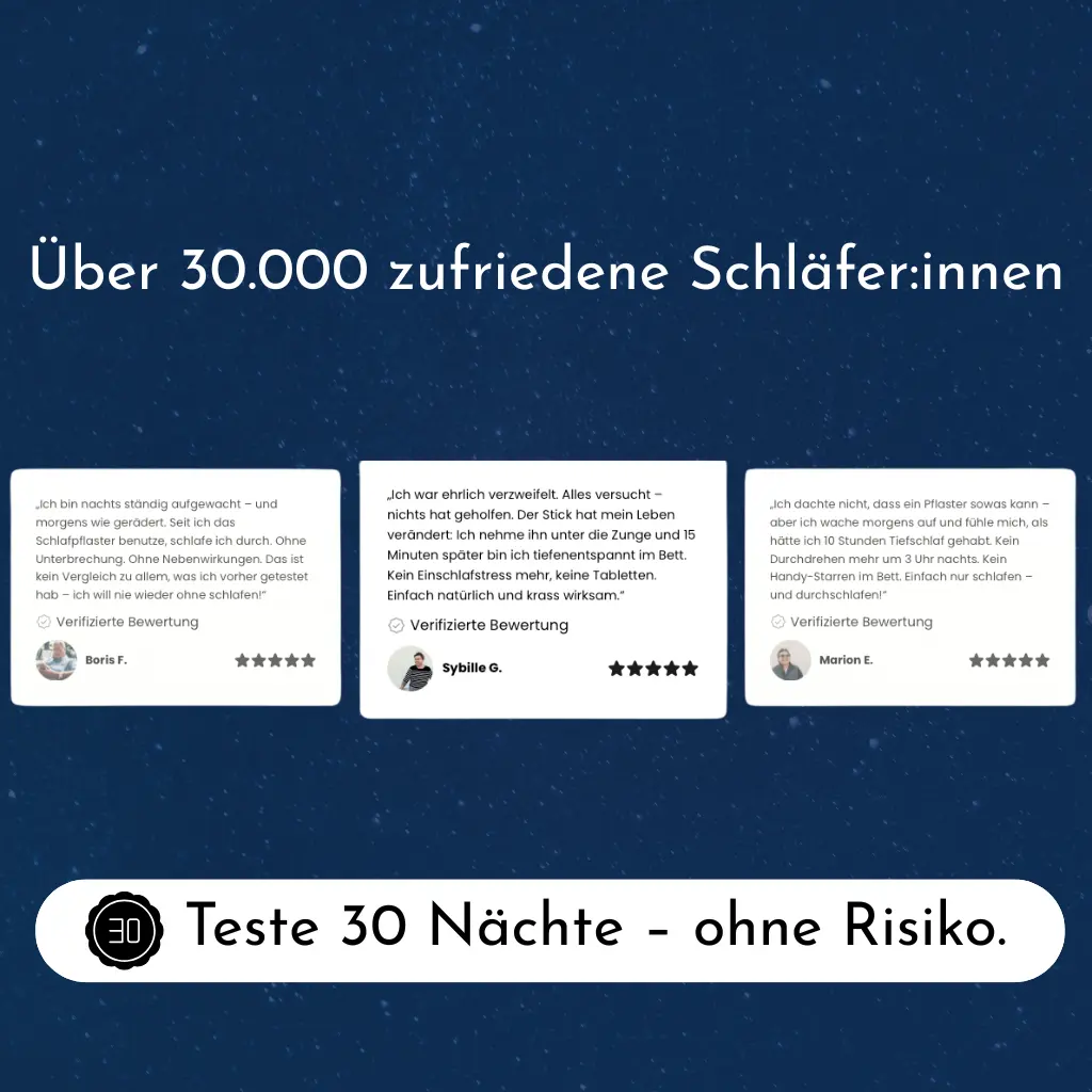 Melatonin Schlafpflaster & Schlaf-Sticks Duo – Natürlich besser schlafen